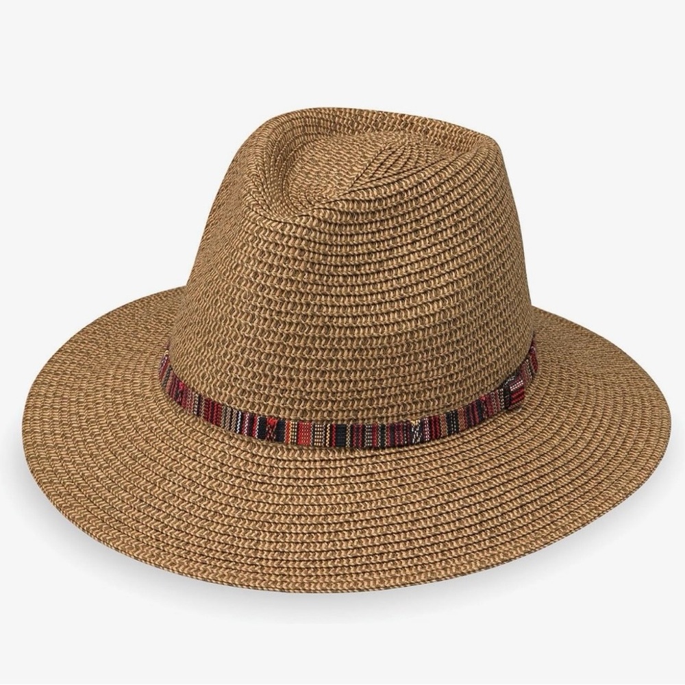 Wallaroo Women's Sedona Fedora UPF 50+ Sun Protection  Brim Packable **NWT**